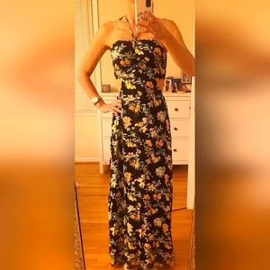 Tropical Floral Maxi Dress